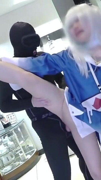 Playful Rush. Slender Girl in Bold Costume Gets Carried Away in an Excited and Energetic Moment – Angle1